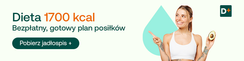 dieta 1700 kcal, bezpłatny gotowy plan posiłków, pobierz jadłospis